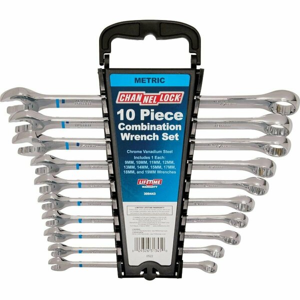 Channellock Metric 12-Point Combination Wrench Set 10-Piece 309443